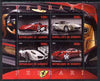 Djibouti 2009 Ferrari cars perf sheetlet containing 4 values fine cto used