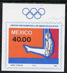 Mexico 1984 Los Angelos Olympic Games imperf m/sheet (Rings) unmounted mint SG MS 1714