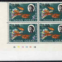 British Indian Ocean Territory 1968-70 Rock Cod 2r25 plate block of 4 unmounted mint SG 27