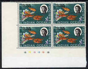 British Indian Ocean Territory 1968-70 Rock Cod 2r25 plate block of 4 unmounted mint SG 27