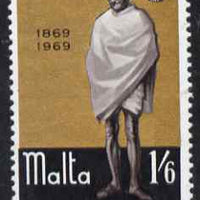 Malta 1969 Birth Centenary of Mahatma Gandhi 1s6d unmounted mint, SG 415