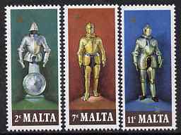 Malta 1977 Suits of Armour set of 3 unmounted mint, SG 572-4