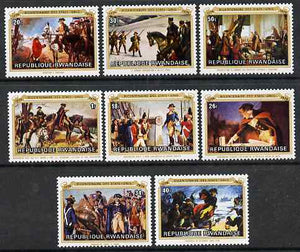 Rwanda 1976 Bicentenary of American Revolution perf set of 8 values unmounted mint, SG 727-34