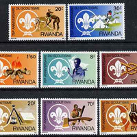 Rwanda 1982 75th Anniversary of Scouting perf set of 8 unmounted mint, SG 1141-50