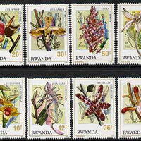 Rwanda 1976 Orchids perf set of 8 unmounted mint, SG 784-91