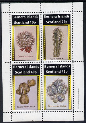 Bernera 1981 Cacti (Crown Cactus, Apple Cactus etc) perf,set of 4 values (imprint in outer margin) unmounted mint