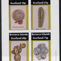 Bernera 1981 Cacti (Crown Cactus, Apple Cactus etc) imperf,set of 4 values (imprint in outer margin) unmounted mint