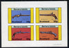 Bernera 1981 Pistols (Wheel-lock, duelling, Saw-handle & Blunderbuss) imperf,set of 4 values (10p to 75p) unmounted mint