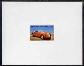 Togo 1984 Healey Silverstone 3f De-Luxe sheet on glossy card