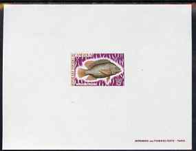 Cameroun 1968 Mouthbreeder Fish 15f de luxe sheet in issued colours