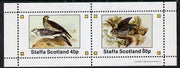 Staffa 1981 Birds of Prey #05 perf,set of 2 values (40p & 60p) unmounted mint