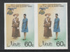 Nevis 1985 Girl Guides - Guides' Uniforms 60c imperf pair unmounted mint as SG 294