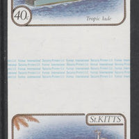 St Kitts 1985 Ships 40c (Container Ship) imperf gutter pair (from uncut archive sheet) (SG 173var) unmounted mint. Note: The design withing the gutter varies across the sheet, therefore, the one you receive,may differ from that sh……Details Below