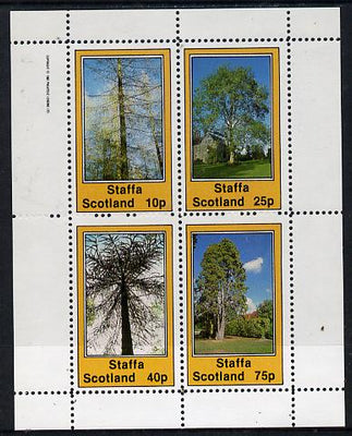 Staffa 1982 Trees perf,set of 4 values (10p to 75p) unmounted mint