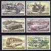 Czechoslovakia 1958 Motor Industry set of 6 mounted mint, SG1066-71