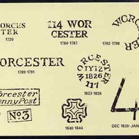 Postcard - Worcester Post Marks PPC produced by Midlands Postal Board unused and fine