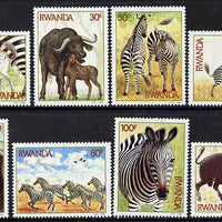 Rwanda 1984 Zebras & Buffaloes perf set of 8 unmounted mint, SG 1210-17