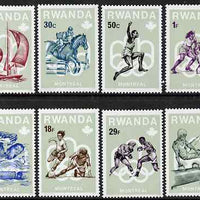 Rwanda 1976 Montreal Olympic Games (1st issue) perf set of 8 values unmounted mint, SG 743-50