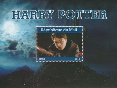 Mali 2018 Harry Potter perf souvenir sheet unmounted mint. Note this item is privately produced and is offered purely on its thematic appeal.