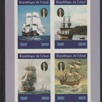 Chad 2019 Voyages of Captain Cook imperf sheetlet containing 4 values unmounted mint. Note this item is privately produced and is offered purely on its thematic appeal, it has no postal validity