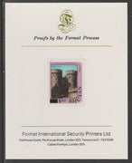 Bhutan 1984 Surcharged on Princess Diana's 21st Birthday 5n on 15n imperf proof mounted on Format International proof card, as SG 580