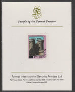 Bhutan 1984 Surcharged on Royal Baby on 21st Birthday 5n on 15n imperf proof mounted on Format International proof card, as SG 585