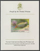 Zaire 1980 Tropical Fish 150c imperf mounted on Format International proof card