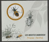 Benin 2018 Endangered Insects - Triatoma dimidiata perf deluxe m/sheet containing one circular value unmounted mint