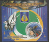 Benin 2015 First Man in Space 60th Anniversary perf deluxe m/sheet containing one circular value unmounted mint