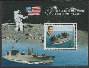 Madagascar 2018 Ships Named after Astronauts #1 perf m/sheet containing one value unmounted mint