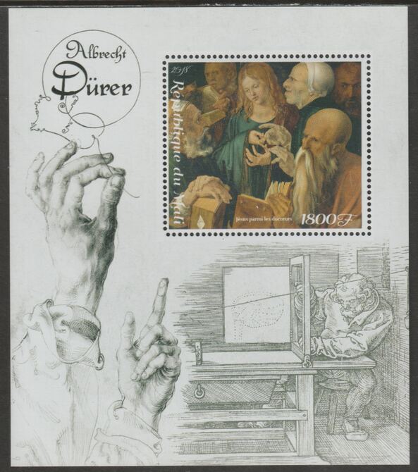 Mali 2018 Albrecht Durer perf m/sheet containing one value unmounted mint