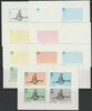 Iso - Sweden 1982 75th Anniversary of Scouting sheet of 4 values - the set of 7 imperf progressive proofs comprising the 4 individual colours, 2, 3 and all 4 colour composites unmounted mint