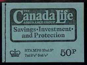 Great Britain 1973 Canada Life 50p booklet #1 dated Feb 1973 complete and fine SG DT9