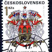 Czechoslovakia 1968 Arms of Prague 1k fine used SG 1779