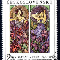 Czechoslovakia 1969 'Ruby and Amethyst' 2k40 from Women in Art fine used SG 1838