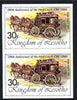 Lesotho 1984 Cobb Coach 30s (from 'Ausipex' Stamp Exhibition set) imperf pair unmounted mint as SG 602