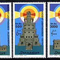 Somalia 2002 Lighthouses perf set of 3 unmounted mint. Note this item is privately produced and is offered purely on its thematic appeal Michel 976-8