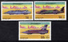 Somalia 2001 Rocket Cars perf set of 3 unmounted mint. Note this item is privately produced and is offered purely on its thematic appeal Michel 860-62