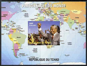 Chad 2009 World Personalities - Nelson Mandela imperf s/sheet unmounted mint. Note this item is privately produced and is offered purely on its thematic appeal.