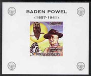 St Thomas & Prince Islands 2008 Baden Powell #2 individual imperf deluxe sheet unmounted mint. Note this item is privately produced and is offered purely on its thematic appeal