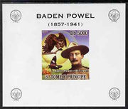 St Thomas & Prince Islands 2008 Baden Powell #3 individual imperf deluxe sheet unmounted mint. Note this item is privately produced and is offered purely on its thematic appeal