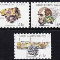 Cocos (Keeling) Islands 1981 150th Anniversary of Darwin's Visit perf set of 3 unmounted mint, SG 75-77