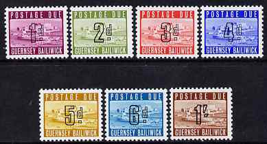 Guernsey 1969 Postage Due set of 7 complete unmounted mint, SG D1-7