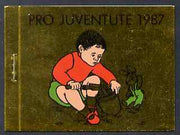 Switzerland 1987 Pro Juventute 9f booklet complete and very fine, SG JSB37