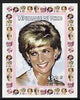 Chad 1997 Princess Diana 450f series #1 imperf deluxe sheet unmounted mint