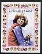 Chad 1997 Princess Diana 450f series #6 imperf deluxe sheet unmounted mint