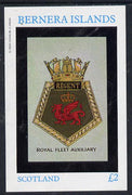 Bernera 1982 Badges (Regent) imperf deluxe sheet (£2 value) unmounted mint