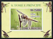 St Thomas & Prince Islands 2009 Dragonflies #2 individual imperf deluxe sheet unmounted mint. Note this item is privately produced and is offered purely on its thematic appeal