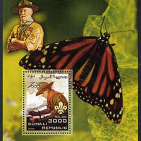 Somalia 2006 Scouts & Butterflies #1 perf s/sheet unmounted mint (Scout image by Norman Rockwell)