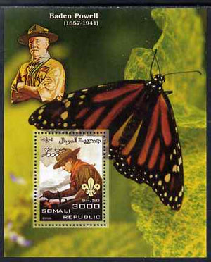 Somalia 2006 Scouts & Butterflies #1 perf s/sheet unmounted mint (Scout image by Norman Rockwell)